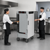 Thumbnail image #4 for Metro HotBlox Narrow 8-Pan Pass-Thru Mobile Insulated Holding Cabinet with Solid Front & Rear Doors