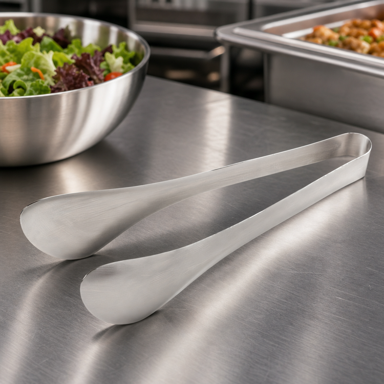 Product image #3 for American Metalcraft 8-1/2 Inch Stainless Steel Serving Tongs, Satin Finish