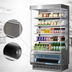 Thumbnail image #3 for Turbo Air Full-Height Vertical Open Display Merchandiser, 14.4 Cu. Ft., Self-Contained, Stainless Steel