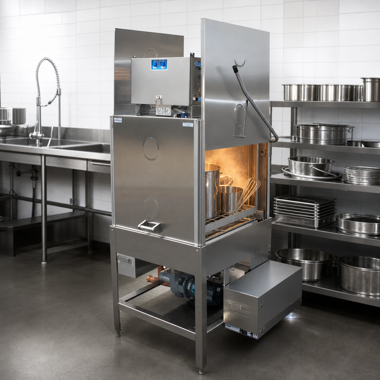 Product image #3 for American Dish Service HT-34 Pot & Utensil High-Temperature Door-Type Dishwasher