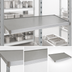 Thumbnail image #3 for Eagle Group Valu-Master 42 x 24-Inch Solid Commercial Shelf, Galvanized Steel, Gray Epoxy Finish, 600 lb. Capacity