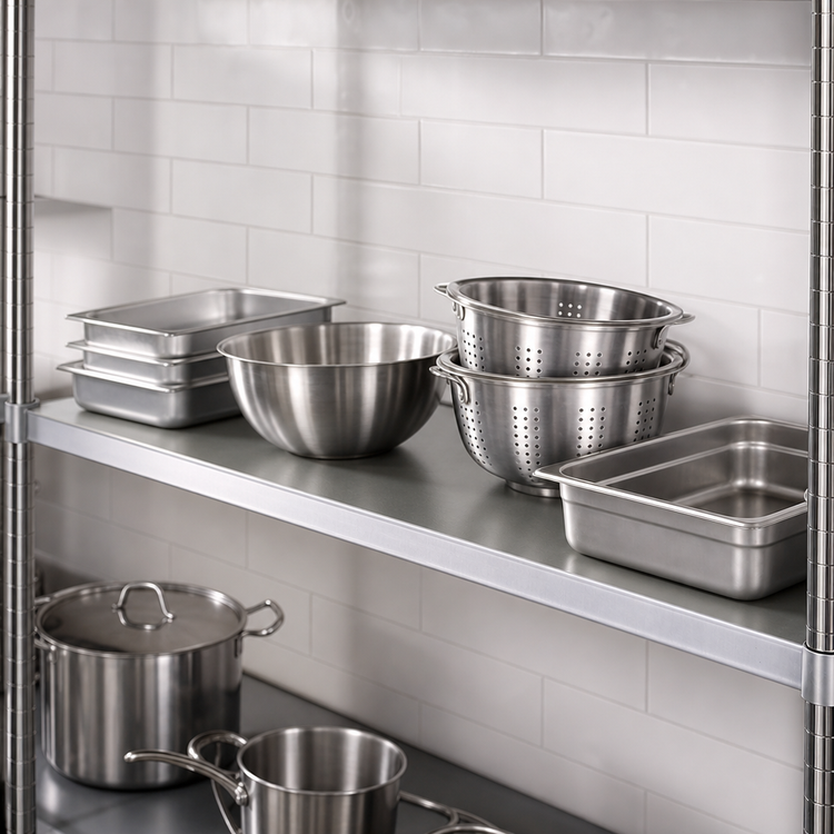 Product image #3 for Eagle Group 60-Inch x 21-Inch Solid Galvanized Commercial Shelf with Marine Edge