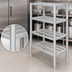 Thumbnail image #3 for Channel Manufacturing ED2042-4 4-Shelf Tubular Aluminum Dunnage Shelving Rack, 42 x 20 x 64 Inches