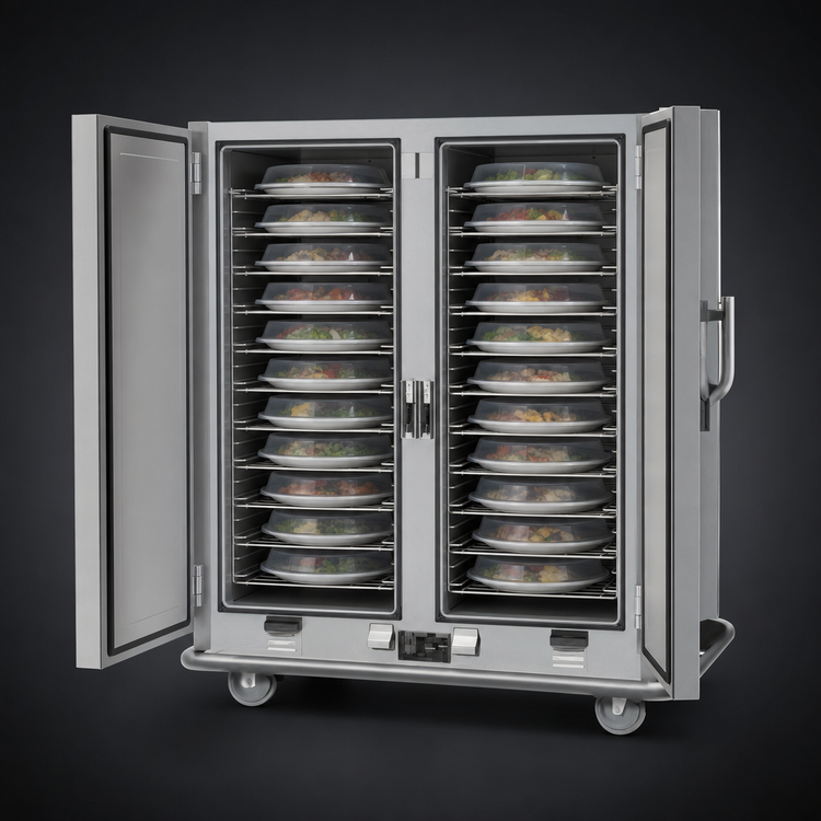 Product image #3 for Metro Heated Two-Door Insulated Stainless Steel Banquet Holding Cabinet, 120 Plate Capacity, 120V