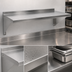 Thumbnail image #3 for BK Resources 96-Inch Wall-Mounted Stainless Steel Shelf with 1-1/2-Inch Rear Up-Turn
