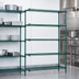 Thumbnail image #3 for Eagle Valu-Gard 4-Tier Add-On Wire Shelving Unit, 42W x 18D x 63H, Green Epoxy