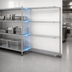 Thumbnail image #3 for Eagle Group 4-Tier Add-On Wire Shelving Unit, 60-Inch W x 21-Inch D x 63-Inch H, Stainless Steel Finish