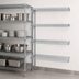 Thumbnail image #3 for EAGLEbrite 4-Tier Wire Add-On Shelving Unit, 30W x 24D x 63H, Zinc Finish