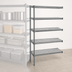 Thumbnail image #3 for Valu-Master A5-74-2430V 5-Tier Add-On Wire Shelving Unit, 30W x 24D x 74H, Pewter Gray Epoxy