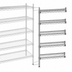 Thumbnail image #3 for Eagle Group Valu-Master 5-Tier Add-On Wire Shelving Unit, 36W x 18D x 86H, Pewter Gray Epoxy
