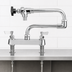 Thumbnail image #3 for Fisher 8-Inch Center Deck Mount Brass Manual Faucet with 10-Inch Control Swing and Double-Jointed Spout