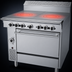 Thumbnail image #3 for Garland Cuisine 36-Inch Gas Heavy Duty Range with Two 18-Inch Front-Fired Hot Tops and Convection Oven
