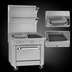 Thumbnail image #3 for Southbend Platinum 32-Inch Gas Heavy Duty Range with 16-Inch Hot Top, 16-Inch Charbroiler, and Cabinet Base