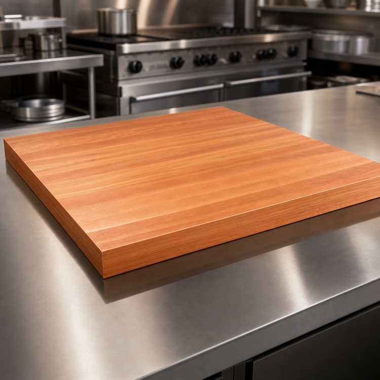 Product image #3 for John Boos Boos Block American Cherry Edge Grain Kitchen Countertop, 48 Inch x 48 Inch x 3 Inch, Varnique Finish