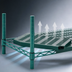 Thumbnail image #3 for QuadPlus Green Louvered Polymer Shelf Mat, 48 x 21 Inches, with Wire QuadTruss Frame