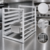 Thumbnail image #3 for Channel Manufacturing Reach-In Bun Pan / Steam Table Pan Rack, End Load Aluminum, 7-Pan Capacity