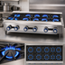 Thumbnail image #3 for Imperial IHPA-10-60 60-Inch Gas Countertop Hot Plate with 10 Open Burners