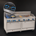 Thumbnail image #3 for Comstock-Castle 72-Inch Commercial Gas Range with 4 Star Burners, 48-Inch Griddle and Double Ovens