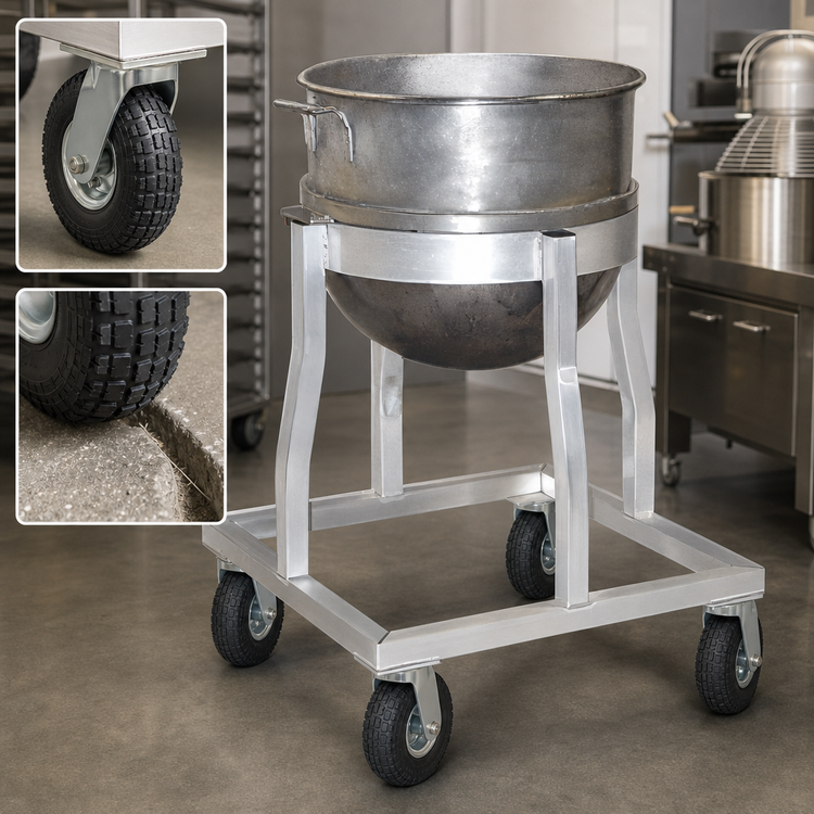 Product image #3 for New Age 10-Inch Pneumatic Axle Caster for Specialty Truck & Dolly, 400 lb Capacity