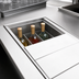 Thumbnail image #3 for Top Shelf 42-Inch Underbar Bottle Well with Ice Chest Cover Assembly, 3-Bottle Capacity