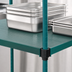 Thumbnail image #3 for QuadPlus 60 Inch x 18 Inch Solid Green Polymer Shelf Mat with Quad-Adjust Wire Frame