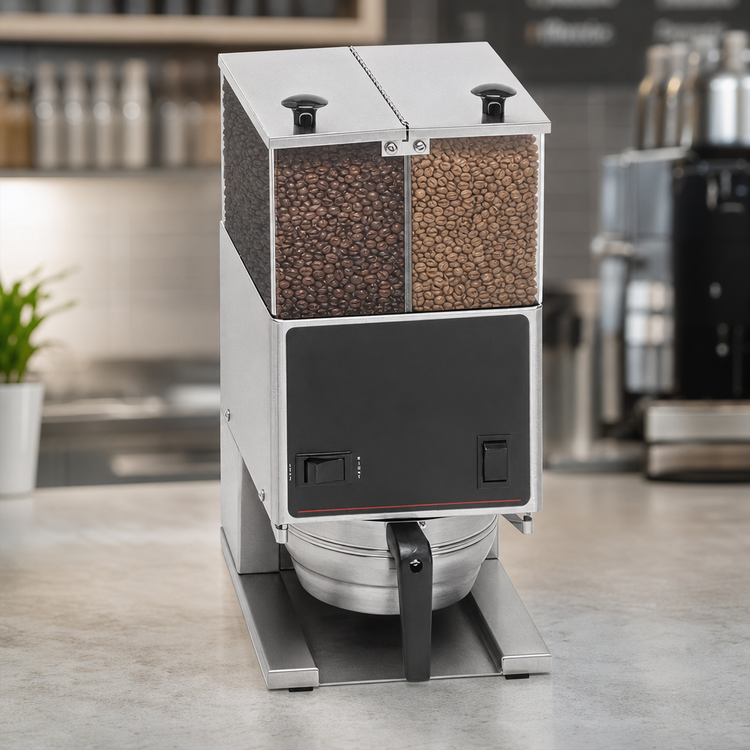 Product image #3 for BUNN LPG2E Low Profile Portion Control Commercial Coffee Grinder with Dual 3 lb Hoppers