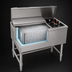 Thumbnail image #3 for 36-Inch Underbar Combo Ice Bin and Bottle Unit with Right-Side 6-Bottle Compartment, 67 lb Ice Capacity