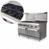 Thumbnail image #3 for IKON Cooking 60-Inch Natural Gas Commercial Range with 6 Burners, 24-Inch Radiant Broiler, and 2 Standard Ovens