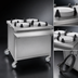 Thumbnail image #3 for Director's Choice Mobile Heated Dish Dispenser with Four 9-1/8 Inch Plate Tubes