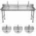 Thumbnail image #3 for John Boos Multi-Station Freestanding Hand Wash Sink, 60-Inch, 3-Station, Stainless Steel