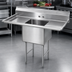Thumbnail image #3 for Advance Tabco Special Value 1-Compartment Fabricated Sink with 24-Inch Left and Right Drainboards, 24 x 24 x 14 Bowl, 72-Inch Wide