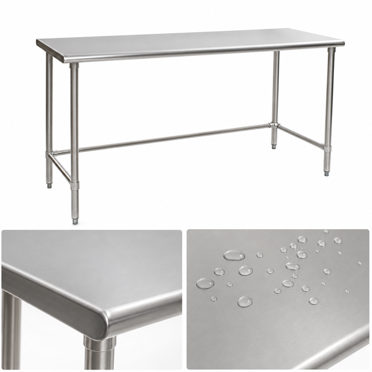 Product image #3 for Eagle Group BlendPort® Budget Series 60" W x 30" D 430 Stainless Steel Work Table