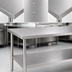 Thumbnail image #3 for Klinger's Trading AST1830 30 Inch x 18 Inch Flat Top 18/430 Stainless Steel Work Table with Undershelf
