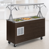 Thumbnail image #3 for Vollrath 2-Series Affordable Portable Refrigerated Cold Food Pan Buffet Station, 3-Pan, Walnut Woodgrain