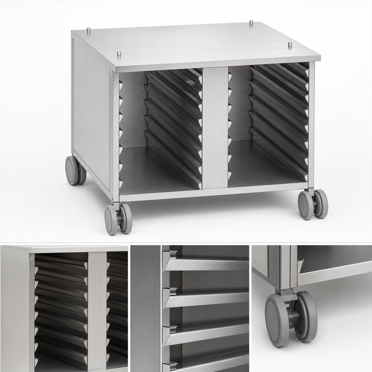 Product image #3 for RATIONAL US III Mobile Oven Stand with 14 Supporting Rails for SCC 61/CMP 101 Series