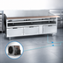 Thumbnail image #3 for La Rosa Refrigeration 66 Inch W x 30 Inch D Three-Section Refrigerated Equipment Stand with 4 Drawers