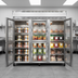Thumbnail image #2 for Continental Refrigerator 3FNSSGDHD Three-Section Full-Size Glass Half Door Reach-in Display Freezer