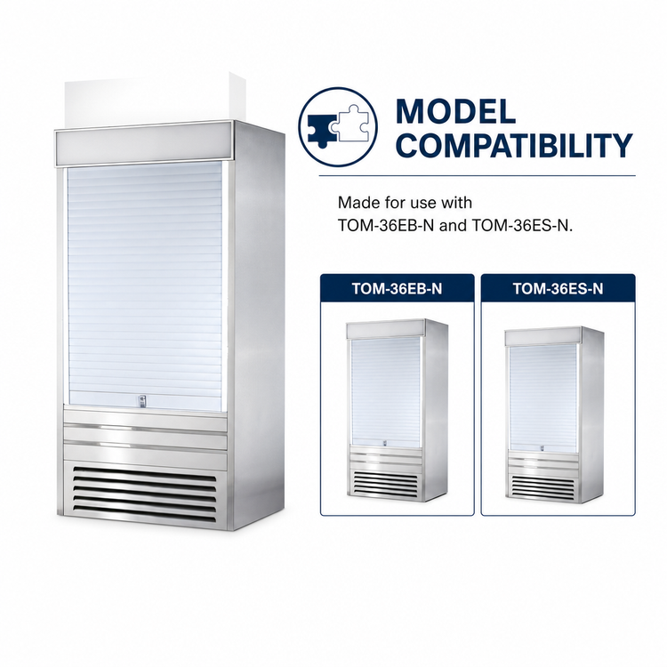 Product image #3 for Turbo Air 36-Inch Hard Plastic Security Cover for TOM-36EB-N & TOM-36ES-N