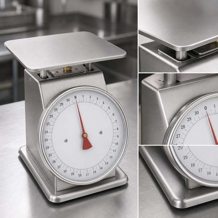 Product image #3 for Edlund HD-25 Stainless Steel Top-Loading Portion Control Food Scale, 25 lb Capacity, Sloped Face