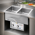Thumbnail image #3 for Wells MOD-200TD Built-In Electric Top-Mount Hot Well Food Warmer with 2 Full-Size Openings