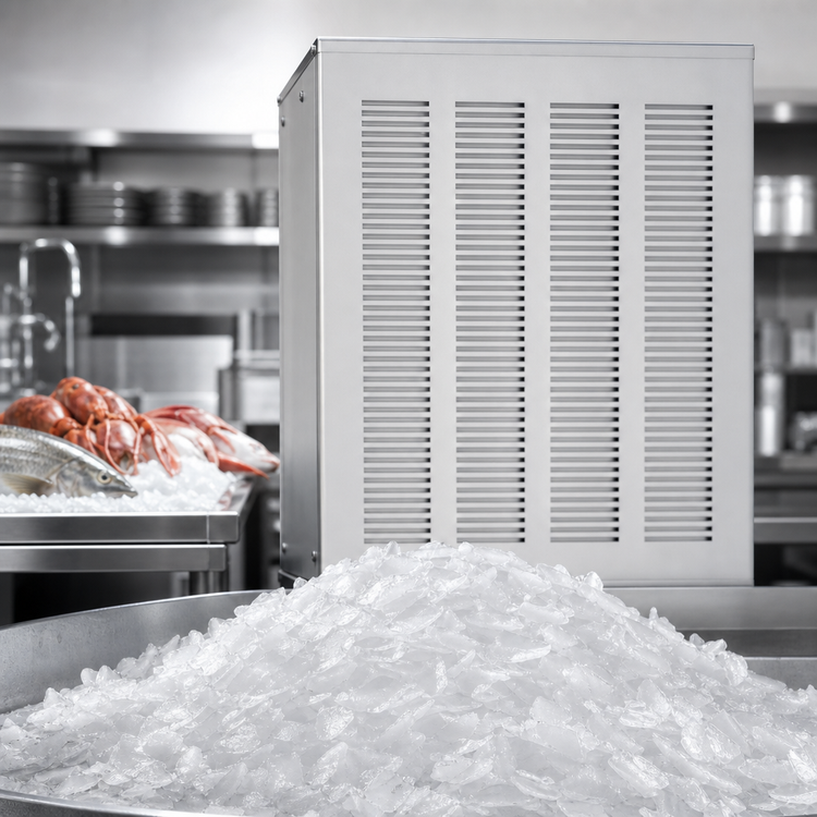 Product image #4 for Ice-O-Matic Flake-Style Water-Cooled Self-Contained Ice Maker, Stainless Steel, 940 lb/24 Hr