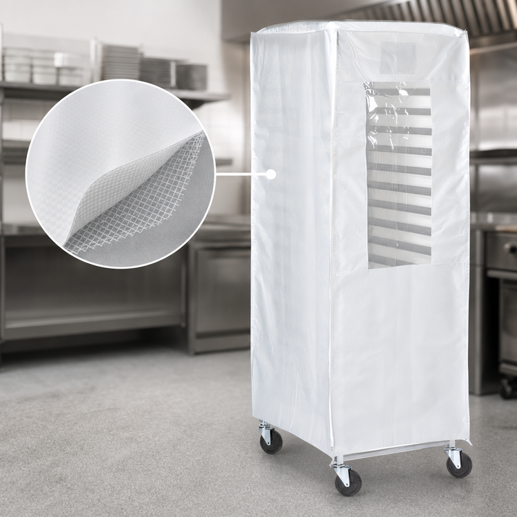 Product image #3 for Heavy-Duty Full-Height End-Load Rack Cover with Clear Window, 23 x 28 x 62 Inches