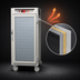 Thumbnail image #3 for Metro C5 6 Series 3/4 Height Mobile Heated Holding Cabinet with Clear Tempered Glass Doors and Lip-Load Slides