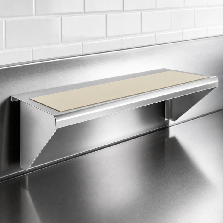 Product image #3 for 60-Inch x 7-Inch Stainless Steel Cutting Board Accessory with Sani-TUFF Rubber Insert