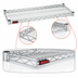 Thumbnail image #3 for Eagle QuadTruss 72 in. W x 24 in. D Chrome Wire Shelf, 600 lb. Capacity