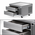 Thumbnail image #3 for Delfield Low-Profile Refrigerated Equipment Stand with 2 Drawers, 36-1/4-Inch Wide, Side-Mounted Refrigeration