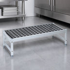 Thumbnail image #3 for Fermod Fermostock 1R47B12 47" W x 18" D x 12" H Aluminum Dunnage Rack, 800 lb Capacity, Adjustable Feet
