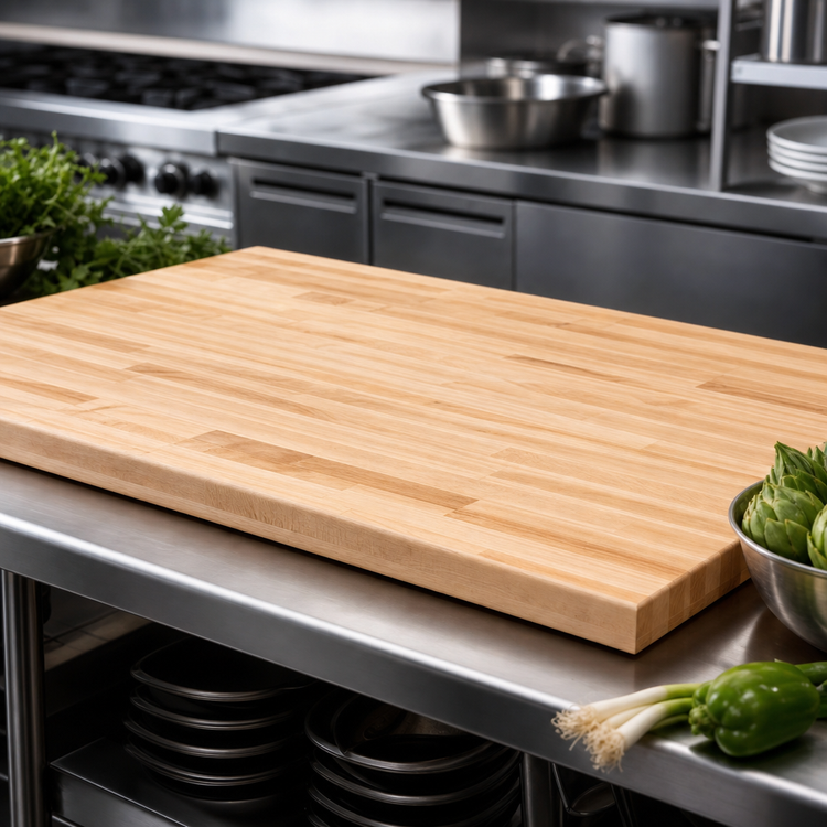 Product image #3 for John Boos Boos Block Blended Edge Grain Maple Kitchen Countertop, 60 x 27 x 1-1/2 Inch, Varnique Finish