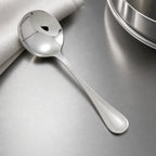 Thumbnail image #4 for Winco Deluxe Pearl 0036-04 Extra Heavy Weight 5-7/8-Inch Bouillon Spoon, 18/8 Stainless Steel, Mirror Finish Case of 25