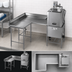 Thumbnail image #3 for Eagle Group Corner Clean Dishtable, 60-Inch x 60-Inch, 16/304 Stainless Steel, Right-to-Left Operation
